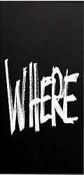 An image showing the word "where" with a black background