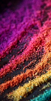 Picture of several coloring powders