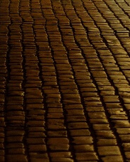 Image of a cobblestone stamped concrete floor pattern