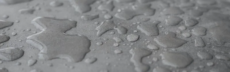 Image showing a sealed concrete surface with water drops on it