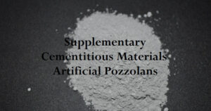 Picture of grayish silica fume representing artificial pozzolans