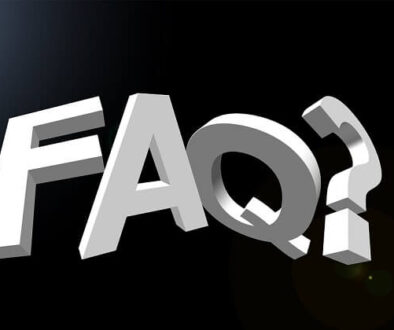Image showing the letters "FAQ?" on a black background