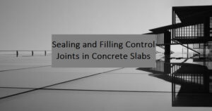 Decorative image showing a concrete floor with control joints