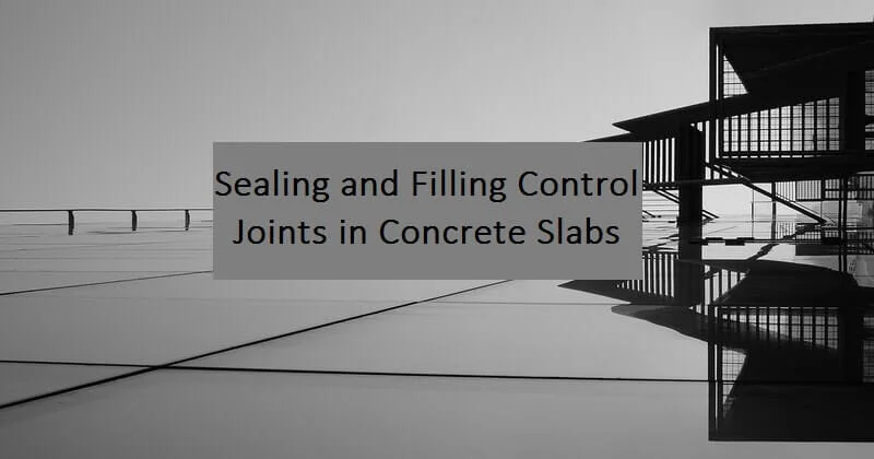 Sealing and Filling Control Joints in Concrete Slabs Decorative image showing a concrete floor with control joints