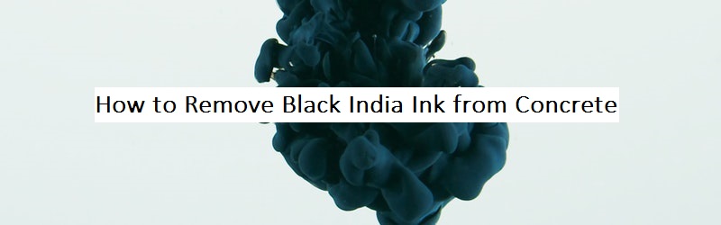 black ink closeup