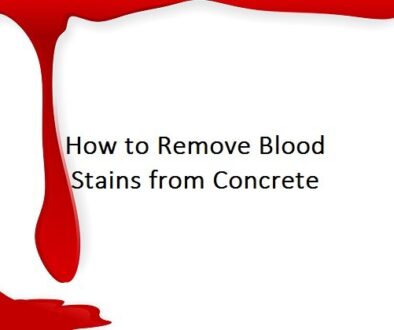A vector image showing red stain