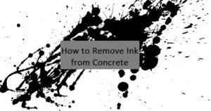 Black ink stain