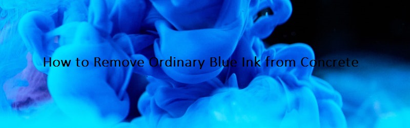 Ordinary blye ink closeup