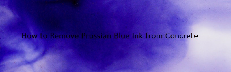 Blue Prussian ink