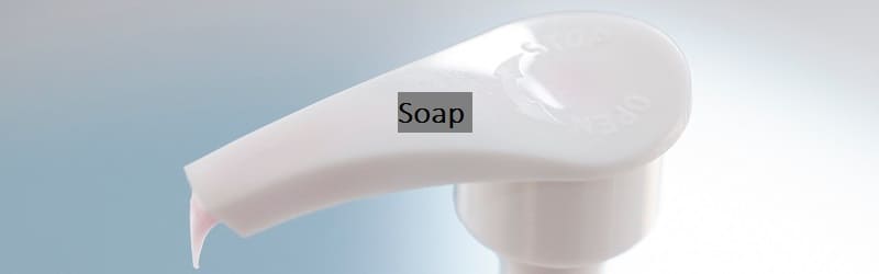 Soap bottle tip