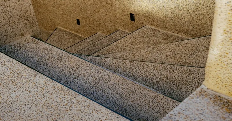 Etched Concrete Stairs