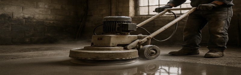 walk-behind floor grinder